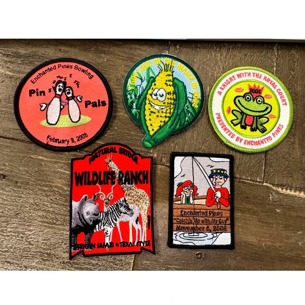Vintage Girl Scout Camp Adventure Fun Patch Lot Enchanted Pines Wildlife 5
